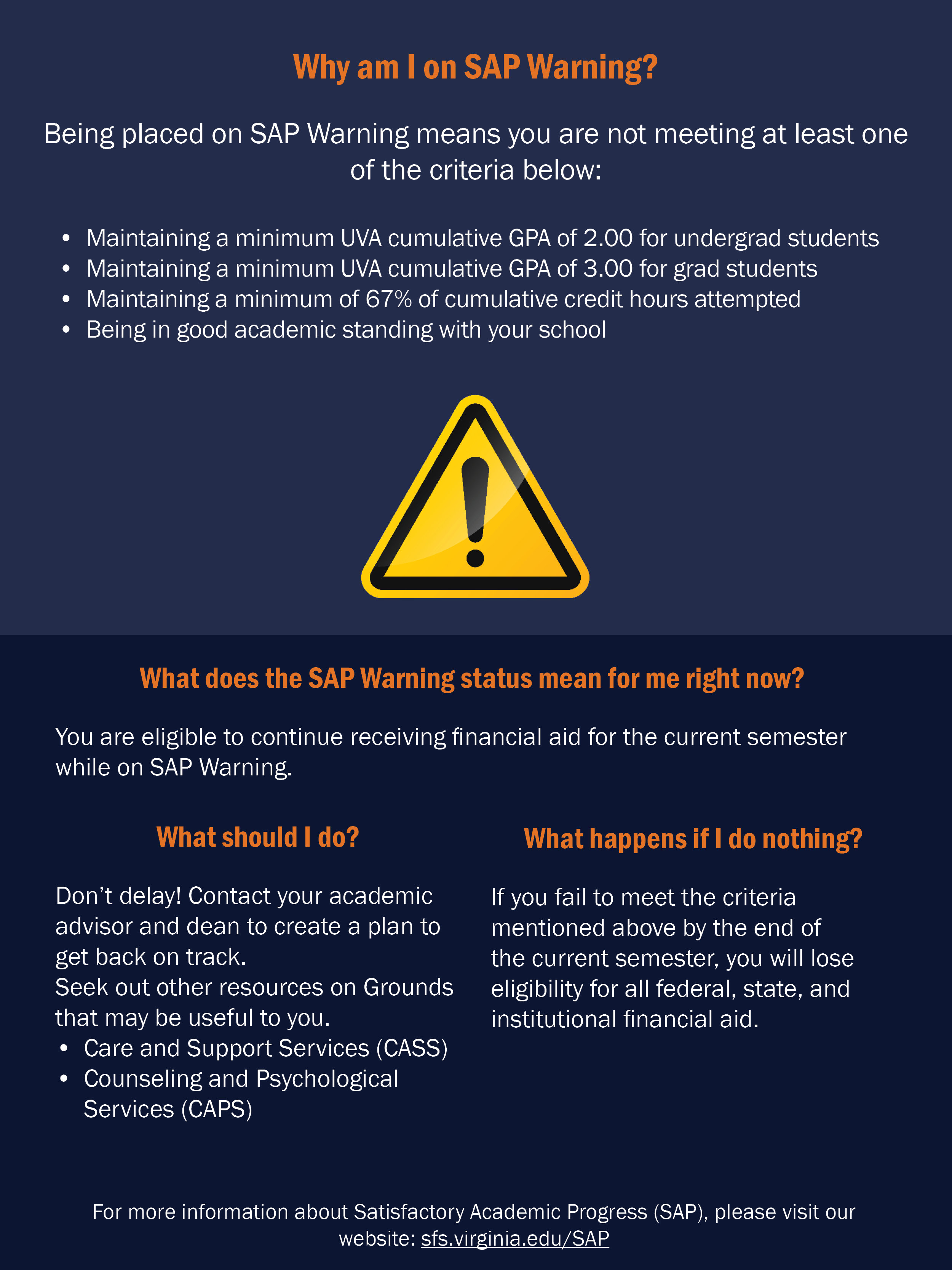 Infographic about SAP warnings, resources, and what to do