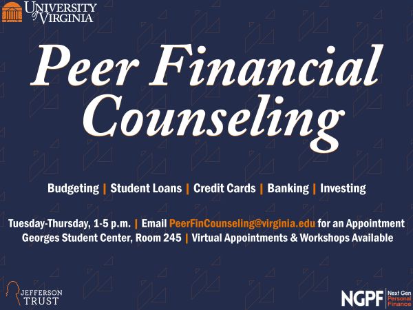A logo for the Peer Financial Counseling program is displayed.